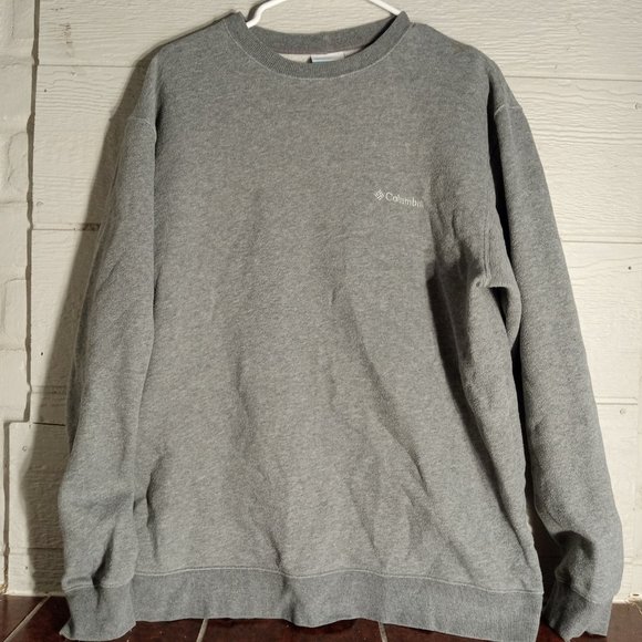 Men's Columbia Vintage Y2K Gray Crewneck Sweatshirt - Picture 5 of 5